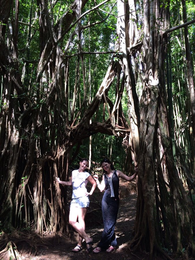 Two girls in the jungle