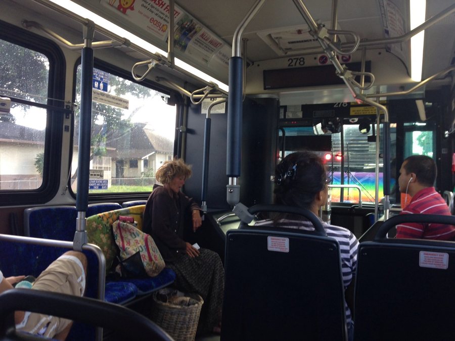 Trip by bus with interesting people