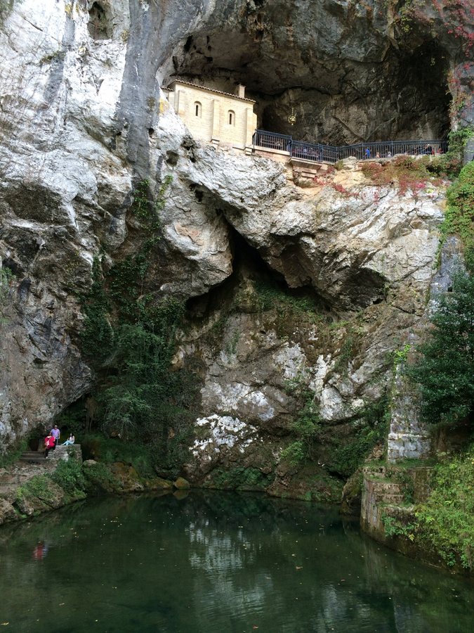 The holy cave of Covadonga