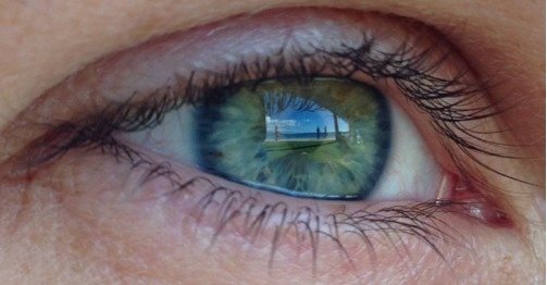 The beach in the eye