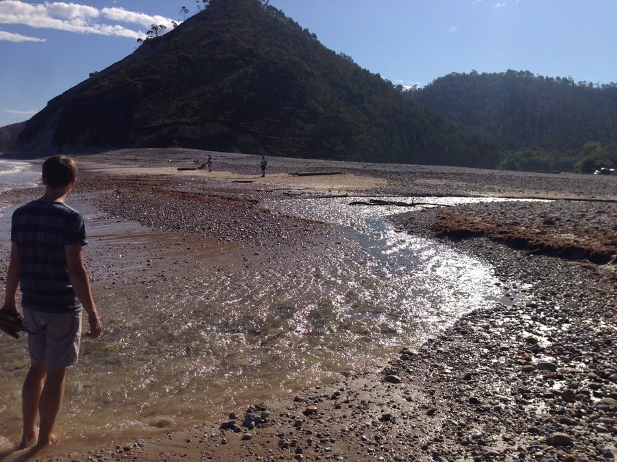 Rio de las Cabras o Bedon running into the ocean